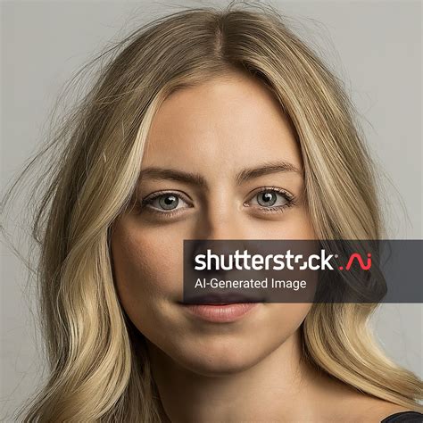 Pretty Blonde Year Old Woman AI Generated Image Shutterstock