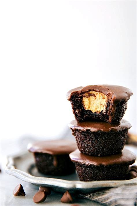 Mini Peanut Butter Cup Brownie Bites Chelsea S Messy Apron