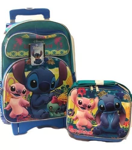 Mochila Stitch Y Lilo Con Lonchera Mercadolibre