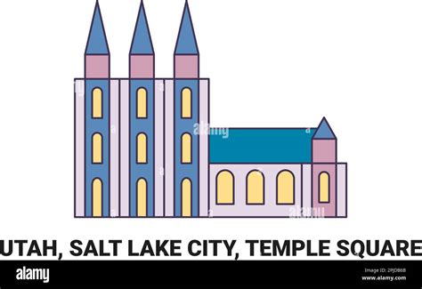 United States Utah Salt Lake City Temple Square Travel Landmark