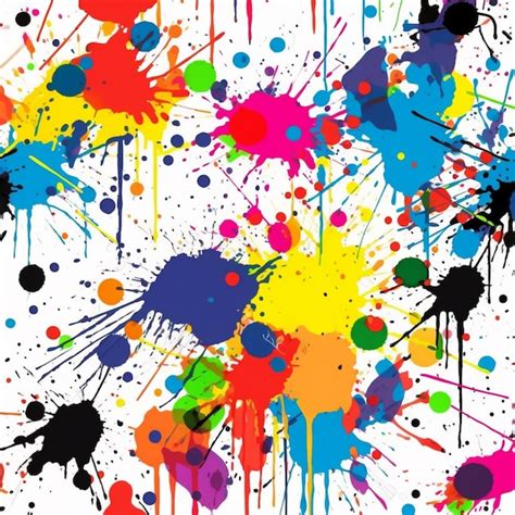 Premium Photo | A colorful background with paint splatters.