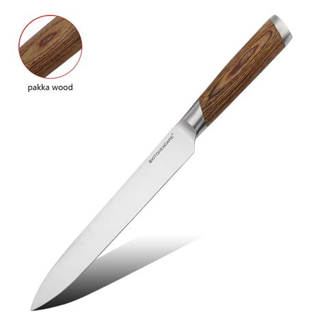 Hip Home Slicing Knives Carving Knife Cuchillo Kitchen Knife With Wood