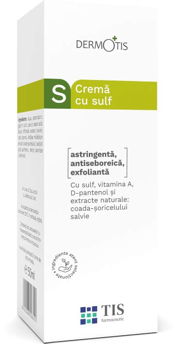 Crema Cu Sulf DermoTIS 50ml Tis Farmaceutic Dr Max Farmacie