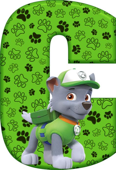 Letter C Los Paw Patrol Paw Patrol Rocky Baby Party Wagner Bingo