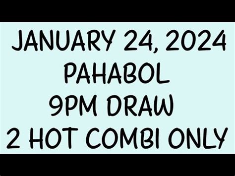 Pahabol Hot Combi Para Pm Draw Dlotto Pcso Stl Swertres Youtube