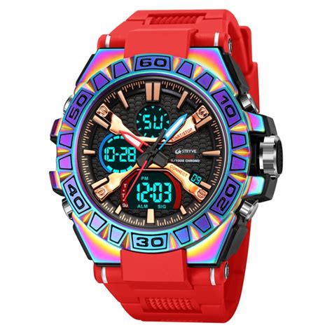 STRYVE S8026 Спортивные красочные ночные часы Электронные ...