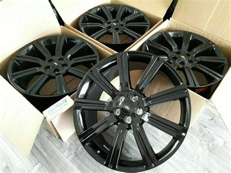 New Gloss Black Rims Fits Range Rover Inch R Alloy Wheels Alloys