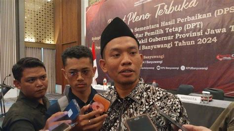 Kpu Banyuwangi Tetapkan Jumlah Pemilih Pilkada Serentak Sebanyak