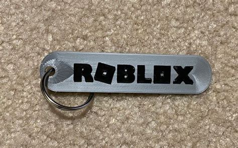 Roblox Keychain Fob Personalized Key Ring Etsy