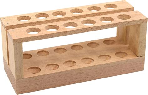 Amazon EISCO Wooden Test Tube Rack Holds 12 X 15mm Diameter