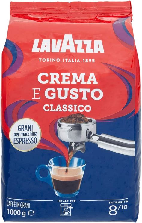 Café en grains Lavazza Crema e GUSTO espresso Classico 1kilo Amazon