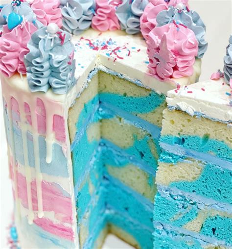 Gender Reveal Cake Sugar Whipped Cakes Website