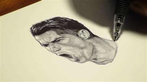 Cristiano Ronaldo Pen Drawing Video Behance