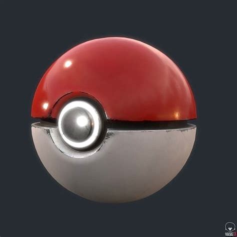 Realistic Pokeball 3d model