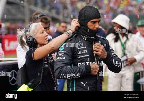 Angela Cullen Et Lewis Hamilton De Mercedes Lors Du Grand Prix