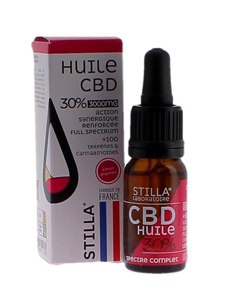 Huile CBD Citron Gingembre 30 Stilla Produit Anti Stress