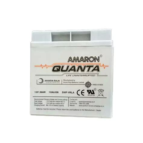 Buy Amaron Quanta V Ah Smf Vrla Agm Solar Battery V Online In