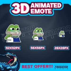 Copium 3D Animated Emote, Kick Emote, Emotes Commission, Streamer ...