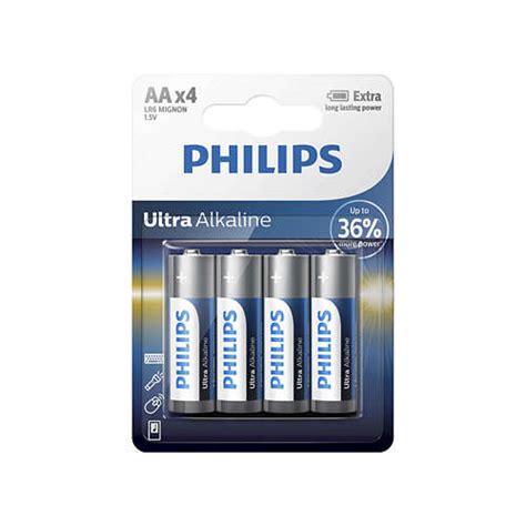 Philips Baterie Ultra Alkaline AA LR6E4B 10 4 Ks