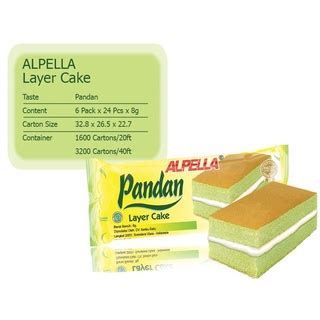 Jual Bolu Alpella Layer Cake Bolu Lapis Pandan Coklat Isi Pcs