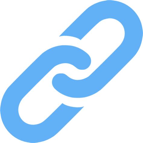 Tropical blue link icon - Free tropical blue link icons