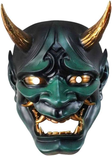 Buy Japanese Hannya Demon Oni Samurai Full Face Resin Prom Party Dress