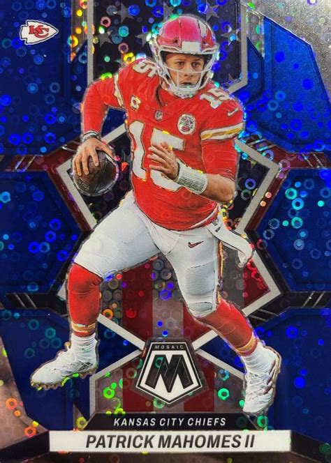 Patrick Mahomes II 2022 Mosaic 256 National Pride No Huddle Blue 75