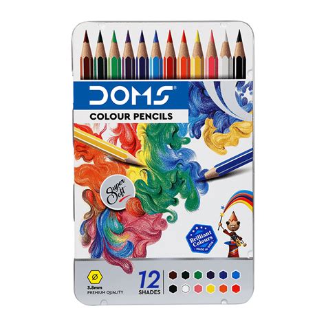 Doms Colour Pencil 12 Shades Doms