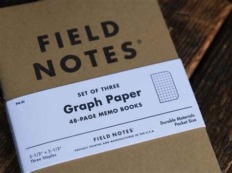 Field Notes Notebooks, Ruled or Graph Pocket size log books – Craft and ...