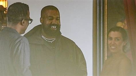 Kanye West Bares Titanium Dentures With Bianca Censori And Chris Rock After Getting His Teeth