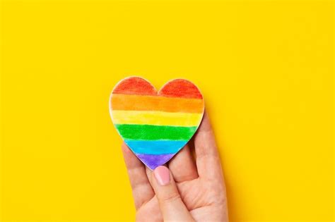 Premium Photo Rainbow Color Stripes Symbol Of Lgbt Gay Pride Copy Space