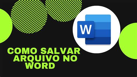 Como Salvar Um Documento No Microsoft Word How To Save A Document In