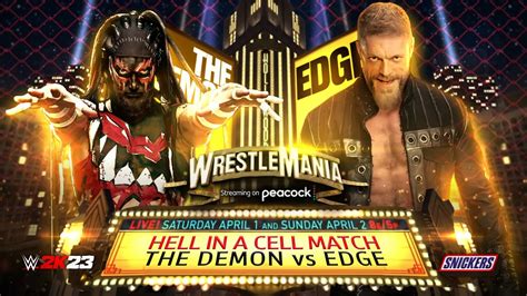 Wwe Edge Vs Finn Balor Official Match Card Wrestlemania 39 Youtube