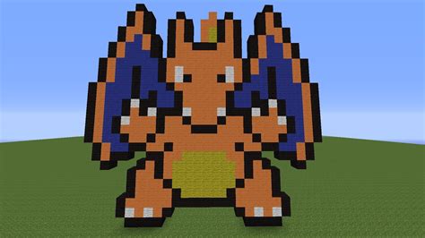 Charizard Pixel Art Minecraft