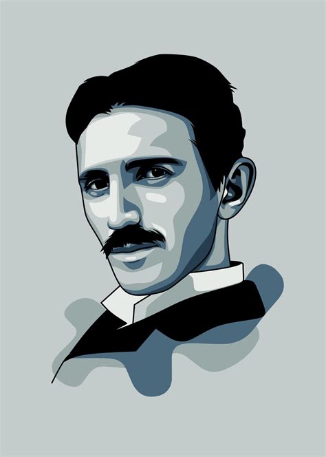 Illustration Artistiques Nikola Tesla Europosters