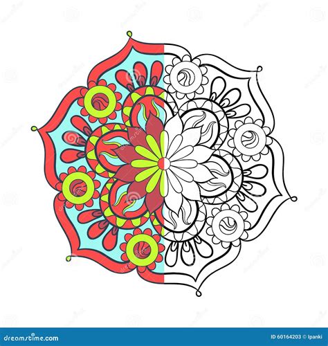 Zentangle Estiliz La Mandala Rabe Del Color Elegante Para Colorear