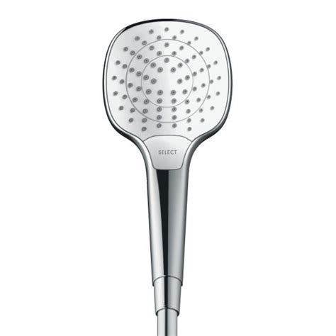 Hansgrohe Croma Select E Hand Shower 3 Spray Modes Chrome Matt White