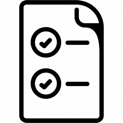 Checklist Data File List Paper Icon Download On Iconfinder