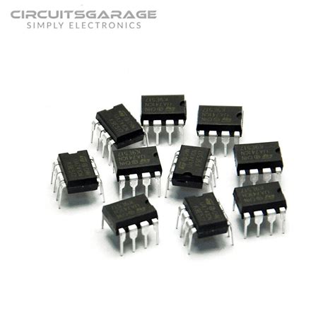 10 X Ua741cn Lm741 Ua741 Op Amp Ic Ti Dip 8 Operational Amplifier Usa Ebay