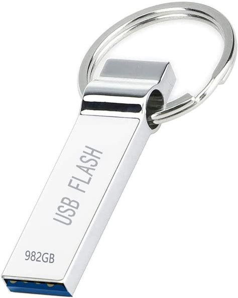 USB Stick 982GB Wasserdicht USB 3 0 Metall Thumb Drive Großer Kapazität