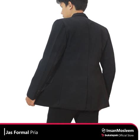 Jual Jas Hitam Formal Jas Blazer Wisuda Nikah Formal Premium Di Lapak