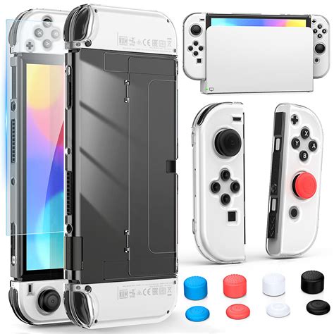 Buy Upgraded Dockable Case For Nintendo Switch Oled Meneea Clear