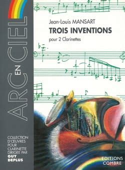 Trois Inventions Jean Louis Mansart Partition Clarinette