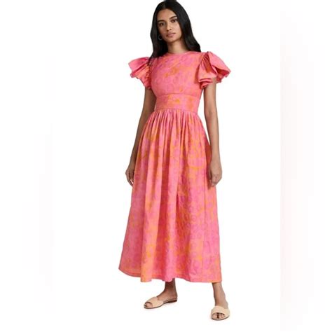 Sika Dresses Sika Designs Pink And Orange Dress Poshmark