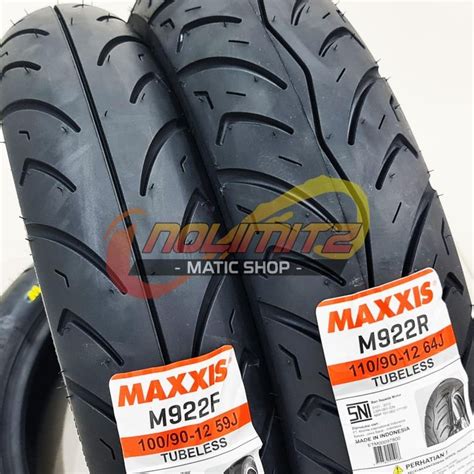 Jual Ban Maxxis M922 100 90 12 110 90 12 Scoopy Vespa Sprint GTS