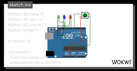 Led Pushbutton Wokwi Esp Stm Arduino Simulator