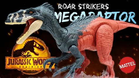 Jurassic World Dominion Roar Strikers Megaraptor Dinosaur Action Figure With Attack Motion And