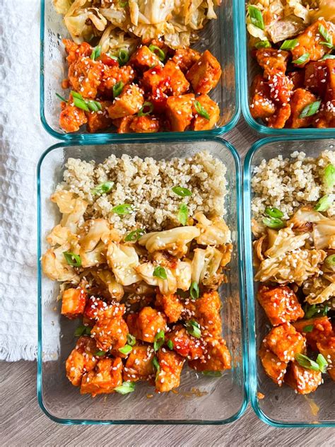 Gochujang Tofu Meal Prep Recipe Essy Cooks