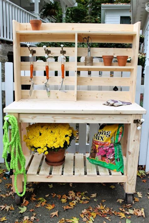 DIY Potting Bench Plan Build A Simple Potting Bench