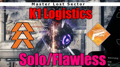 Destiny S Master Lost Sector K Logistics Solo Flawless